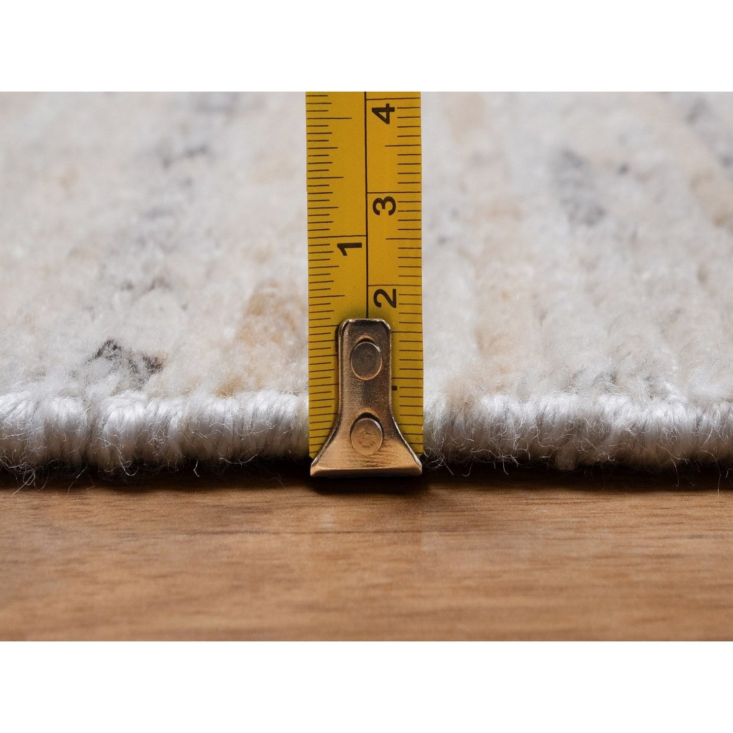 8'1"X10'1" Ivory Modern Design Indoor Outdoor Rug Hand Loomed Oriental