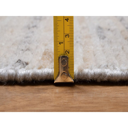 8'1"X10'1" Ivory Modern Design Indoor Outdoor Rug Hand Loomed Oriental