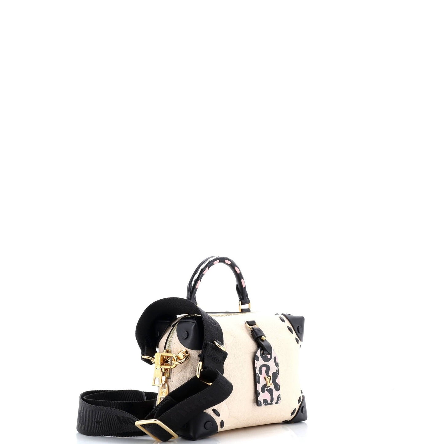 Louis Vuitton Petite Malle Souple Handbag Wild At Heart Monogram Empreinte Giant