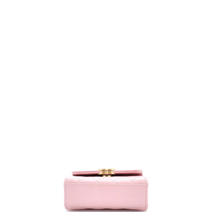 Chanel Coco Enamel Top Handle Flap Bag Quilted Lambskin Small