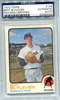 Bert Blyleven Autographed 1973 Topps Card
