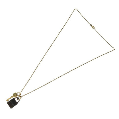 Hermes Amulette Padlock Pm Gold Gp Buffalo Horn Necklace