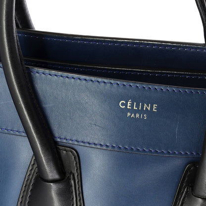 Celine Bicolor Luggage Bag Leather Micro