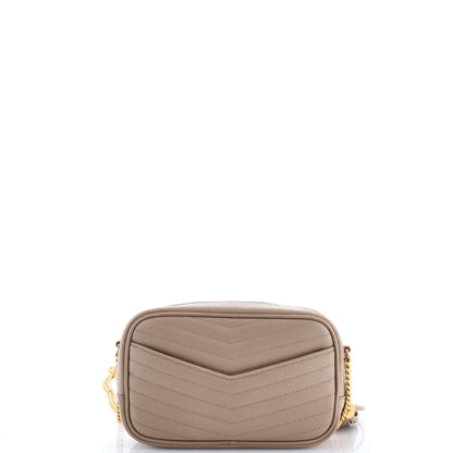Saint Laurent Loulou Crossbody Bag Matelasse Chevron Leather Mini