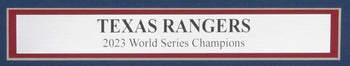 The Dallas Morning News Newspaper 2023 Texas Rangers World Series Champs Framed4