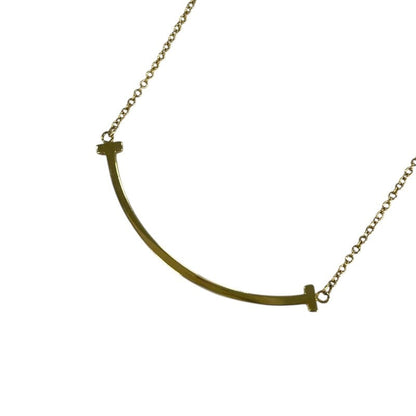 Tiffany & Co. T Smile Small Necklace Gold 750