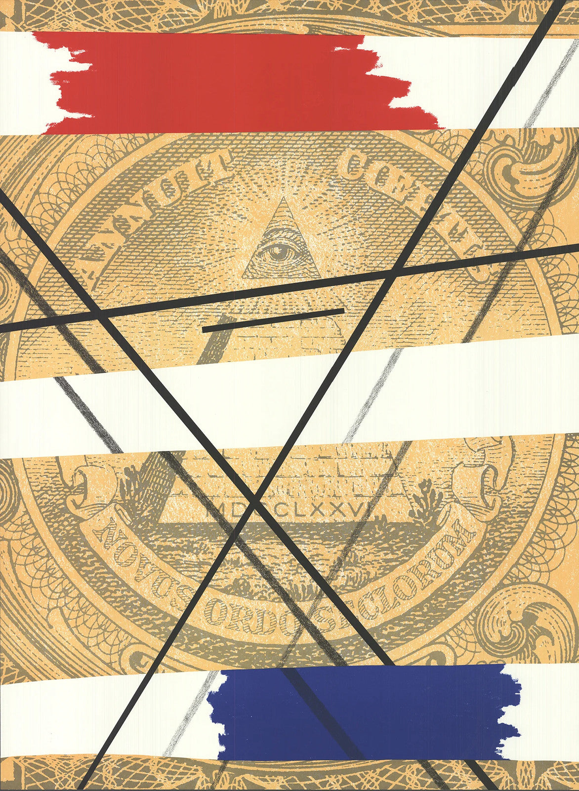 Art ALLAN D'ARCANGELO America: The Third Century 35" x 24" Serigraph 1976 Pop