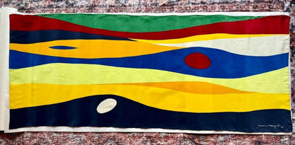 Rare Isamu Noguchi Large 100% Silk Scarf 2007 Silk Wave Designs, California