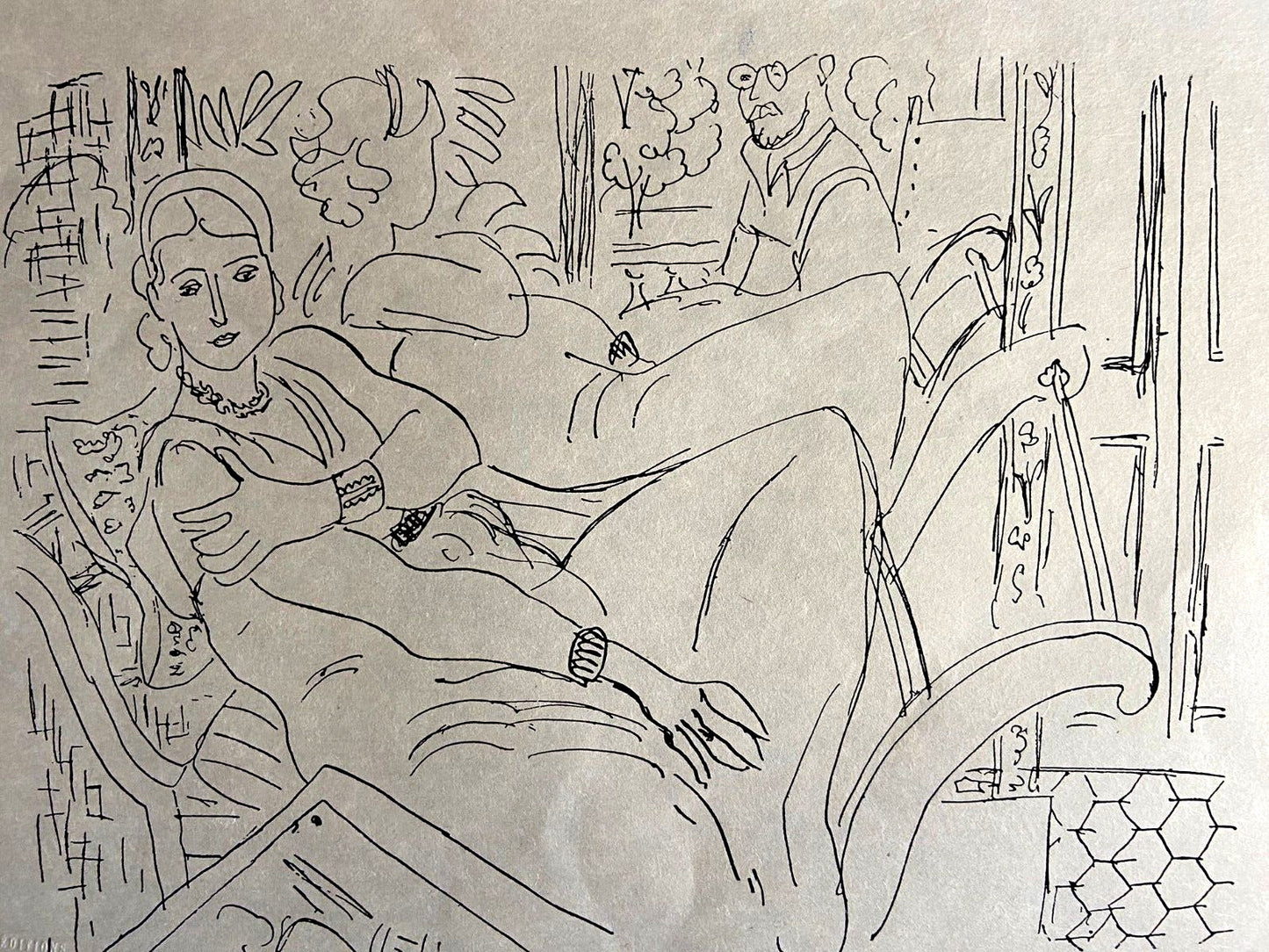 Henri Matisse Lithograph 1960 Coa Signed Numbered By Hand Stamp