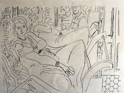 Henri Matisse Lithograph 1960 Coa Signed Numbered By Hand Stamp