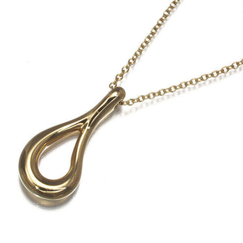 Tiffany&Co. Necklace Open Teardrop 18K 750 Yellow