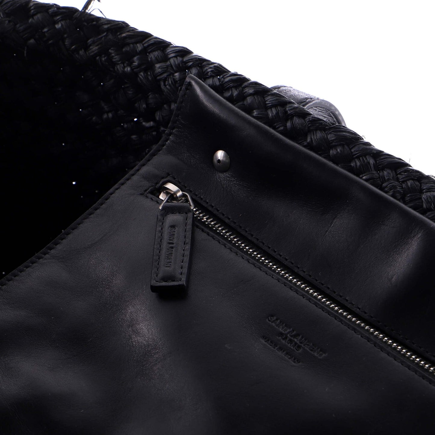 Saint Laurent Panier Basket Shopper Raffia Medium