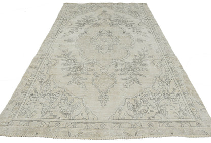 Distressed Vintage Medallion Oriental Rug Carpet
