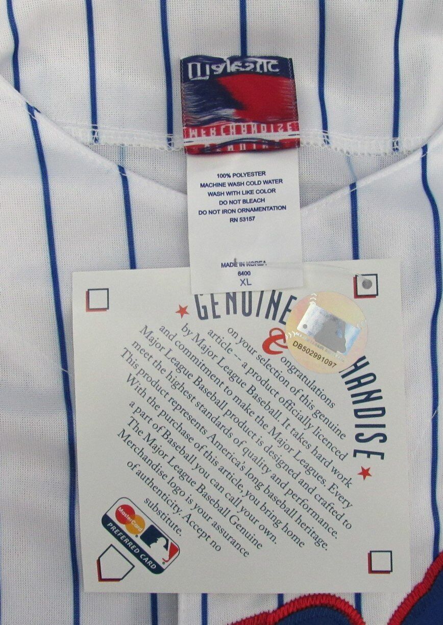 Pedro Martinez Signed Majestic Xl Baseball Jersey