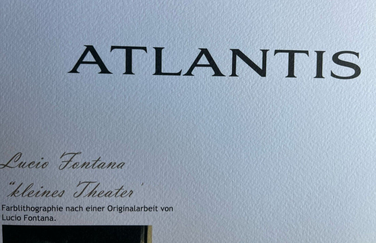 Lucio Fontana Lithograph 1978 Coa Signed Pen Numbered Pencil