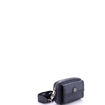Gucci Ophidia Front Pocket Camera Bag Gg Coated Canvas Mini