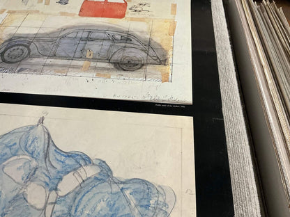 Claes Oldenburg Drawings - " Offset Lithograph Pop Art Bl