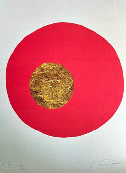 Lucio Fontana Lithograph Coa Signed With Pen