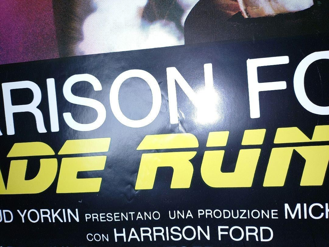 Blade Runner Original 1982 Italy Movie Poster Harrison Ford Sci-Fi Ridley Scott