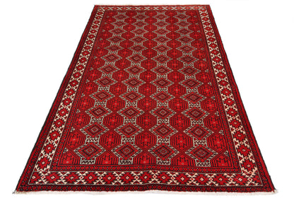 Handmade Antique Tribal Rug Allover Design