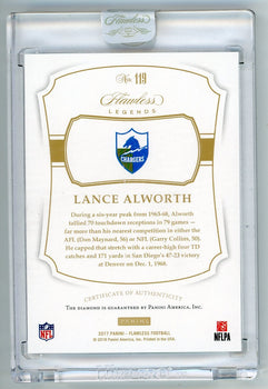Lance Alworth 2017 Panini Flawless Legends #119