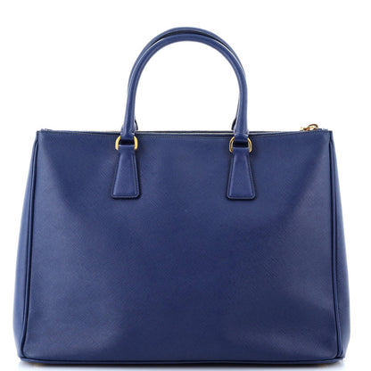 Prada Double Zip Lux Tote Saffiano Leather Large