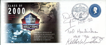 Football Hall Of Famers Autographed Pro Football Hall Of Fame Class Of 2000 Enve
