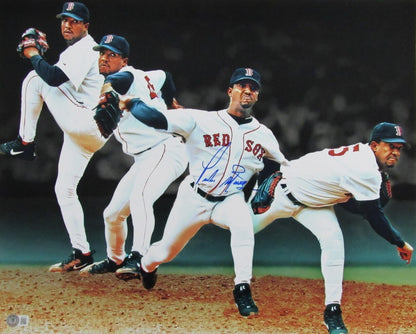 Pedro Martinez Hof Autographed 16X20 Photo Boston