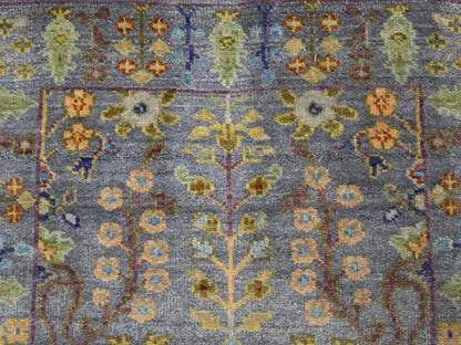 Handmade Tree Of Life Floral Runner Rug Oushak