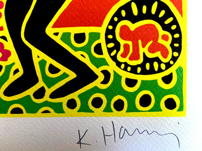 Keith Haring Lithograph Coa Signed Numbered With Certified Pencil