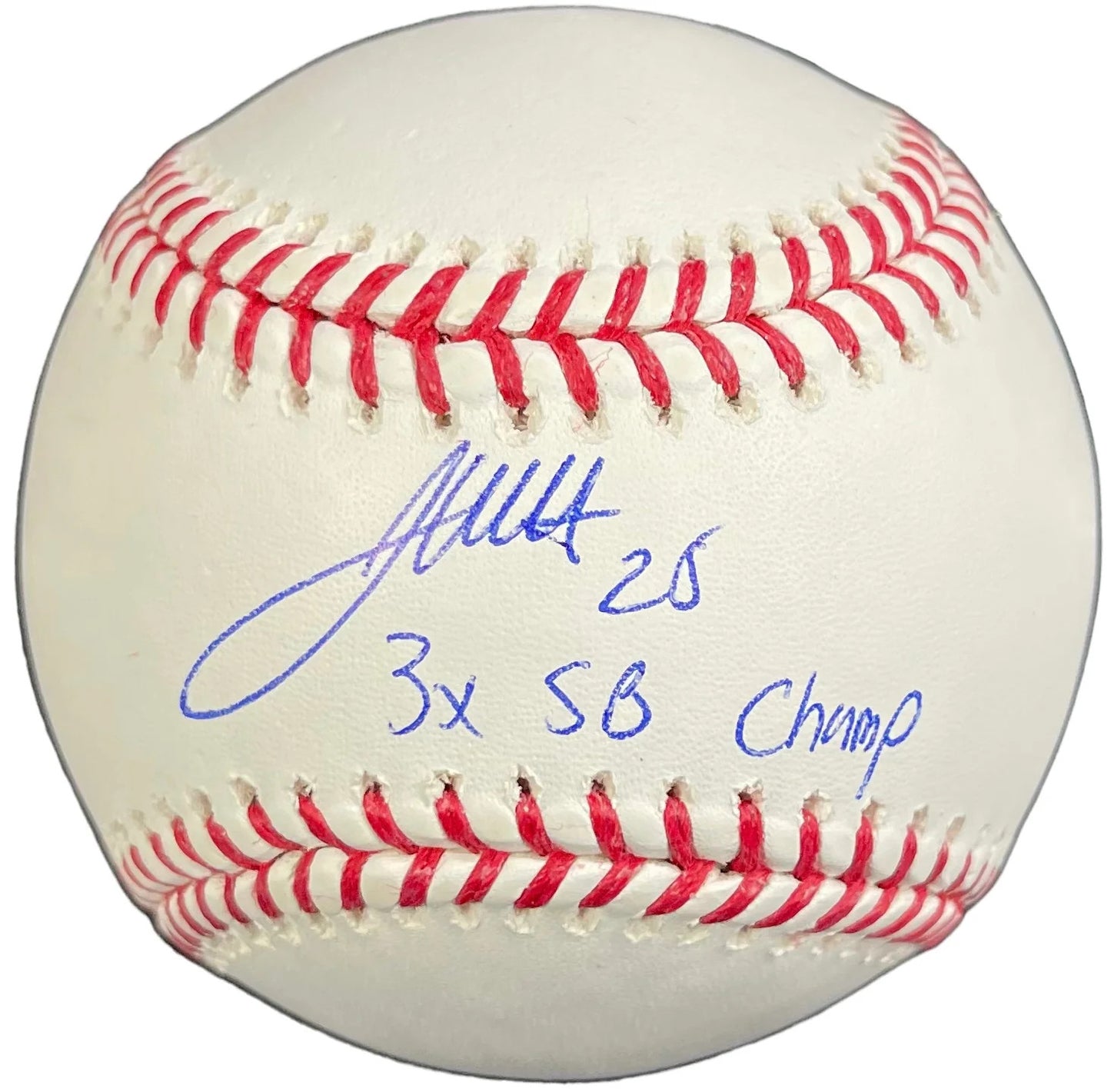 James White "3X Sb Champ" Autographed Baseball