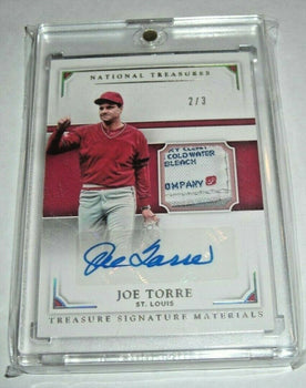 Joe Torre 17 Panini National Treasures Game