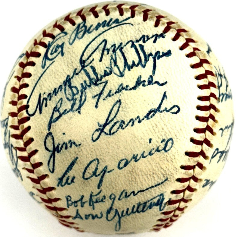 1957 Chicago White Sox Team Signed Baseball (27)