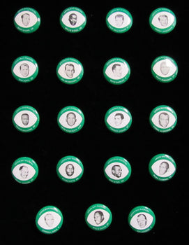 Vintage 1969 Drenks Potato Chips Packers Near Complete Pin Set 19/20 193868