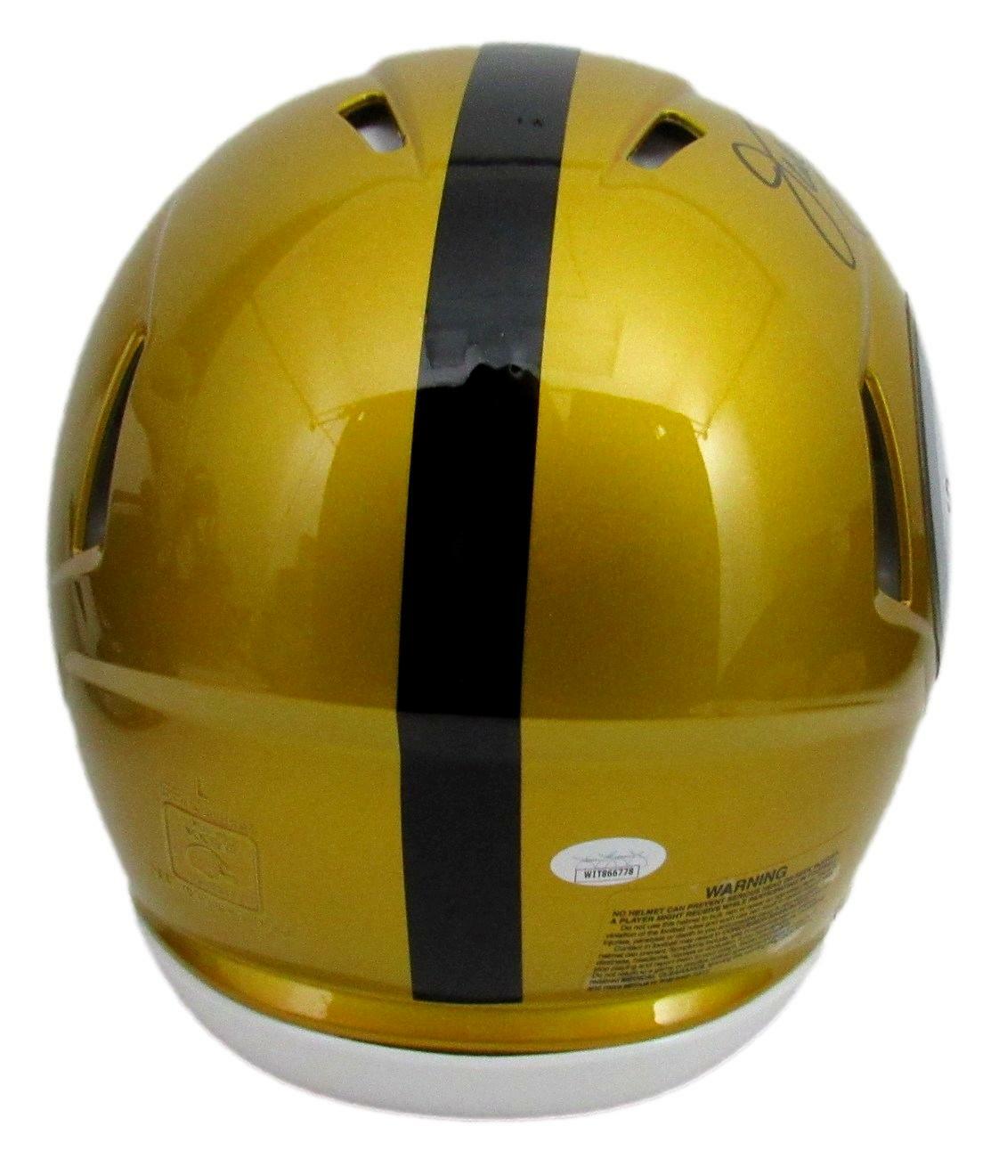 Jack Lambert Hof Signed Steelers Full Size Flash