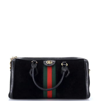 Gucci Ophidia Boston Bag Suede Medium