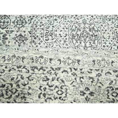 10'X14' Ivory 14Th Century Influence Mamluk Design Hand Knotted Wool Rug