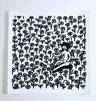 Yok Rotten Flowers 2021 Silkscreen Art Print On Mohawk Supreme Paper