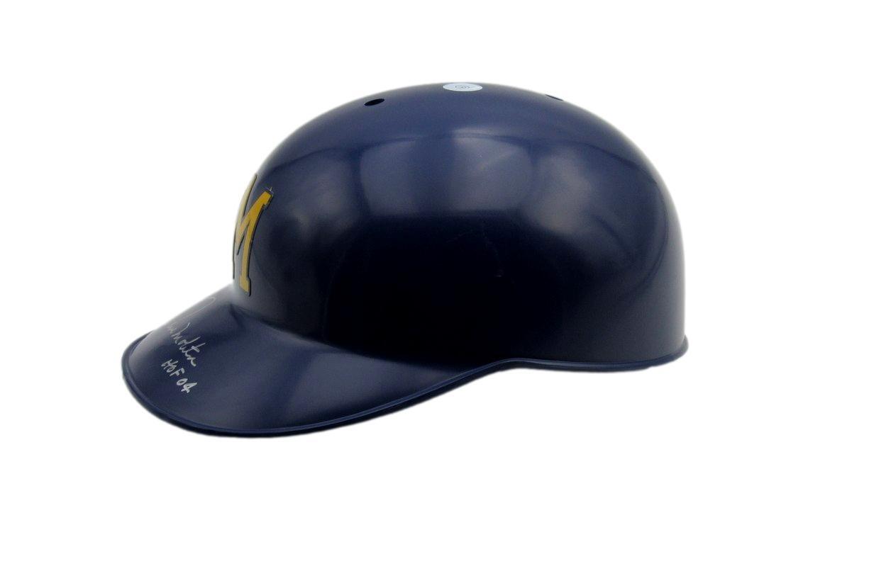 Paul Molitor Hof Signed/Ins Mlb Batting Helmet Brewers Size 7 3/8 Psa/Dna 193133