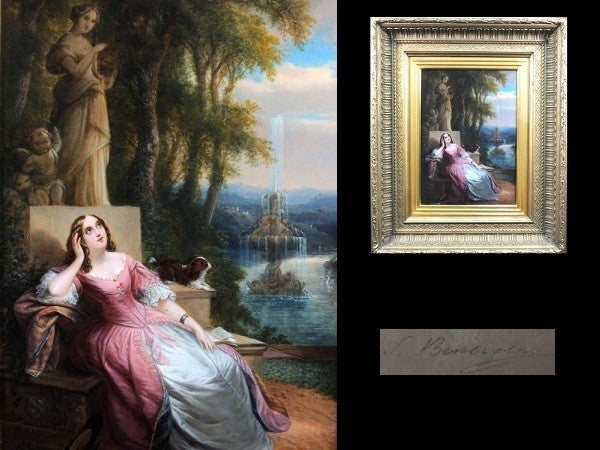 Siegfried Detlev Bendixen Original Oil Painting  Signed 1860 British Realism Art