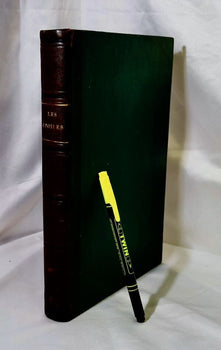 1849 J.J. Grandville Les Toiles 1St Edition Rare Hand-Colored Plates Leather