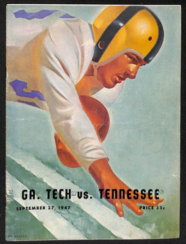 9/27/1947 Ncaa Football Program Georgia Tech Vs. Tennessee 201681