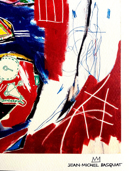 Jean-Michel Basquiat Lithograph C.O.A. Signed Numbered In Pencil