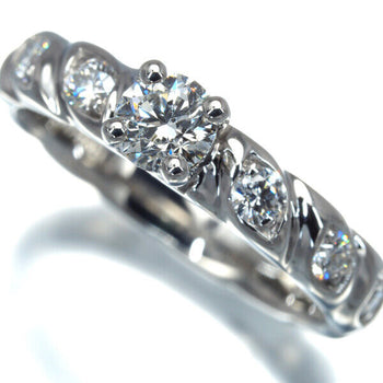 Chaumet Ring Torsade De Chaumet Solitaire Diamond 0.26Ct Eu47 950 Platinum