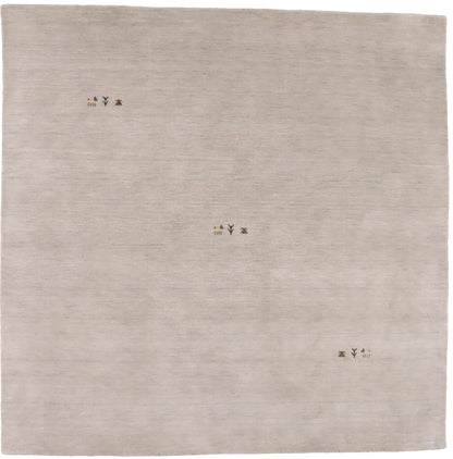 Handmade Pictorial Tribal Gabbeh Square Rug