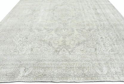 Distressed Vintage Oriental Rug Floral Dining
