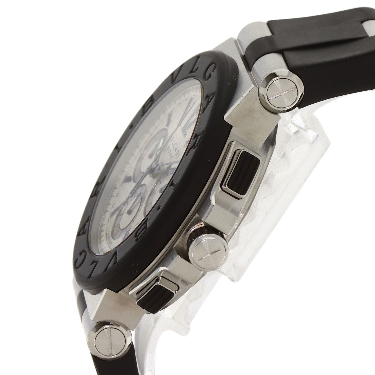 Bvlgari Diagono Chronograph Watches Dg42Svch Stainless Steel/Rubber