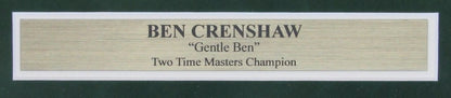 Ben Crenshaw Signed/Inscr 2016 Masters Flag