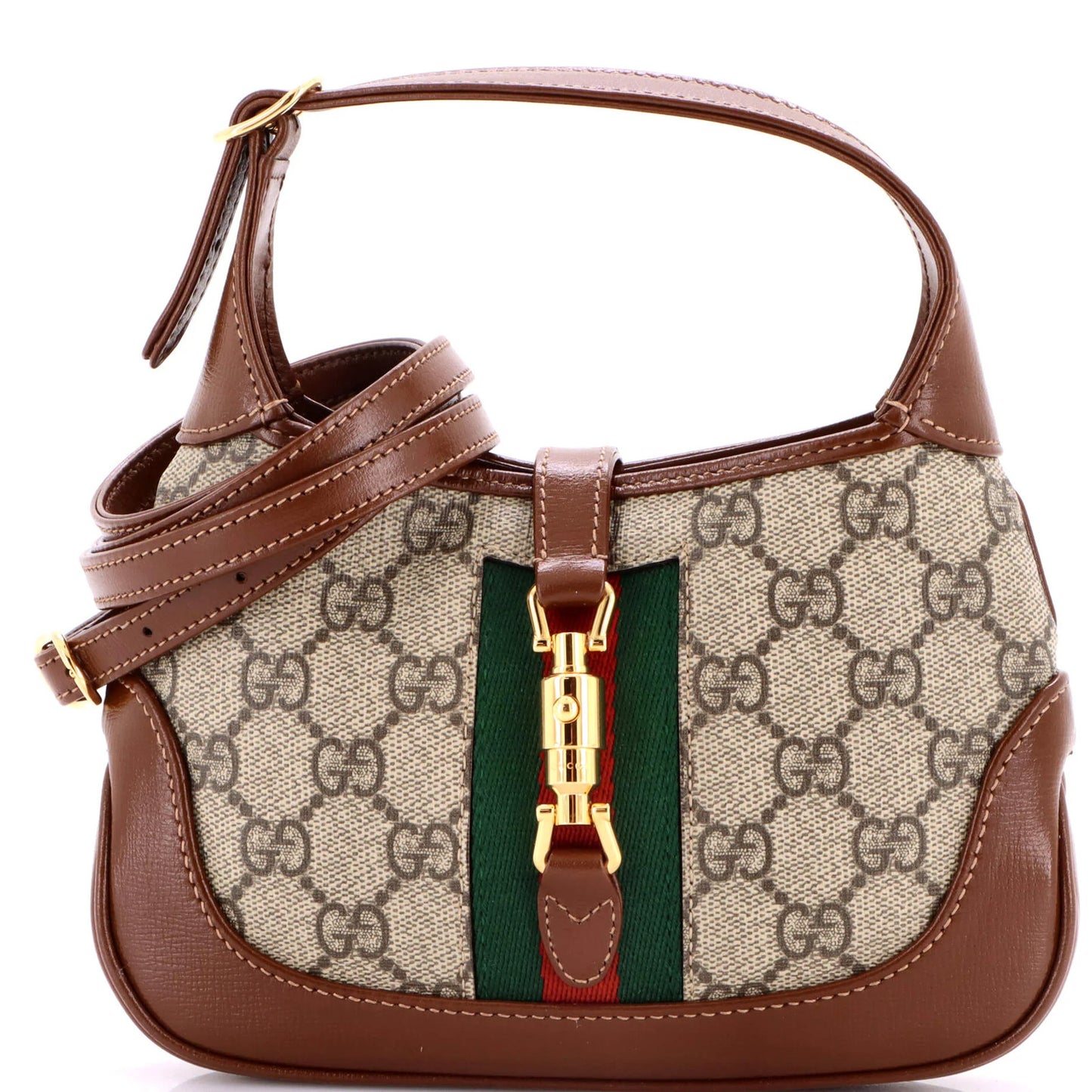 Gucci Jackie 1961 Hobo Gg Coated Canvas Mini