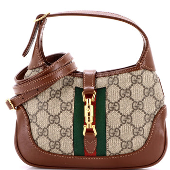 Gucci Jackie 1961 Hobo Gg Coated Canvas Mini
